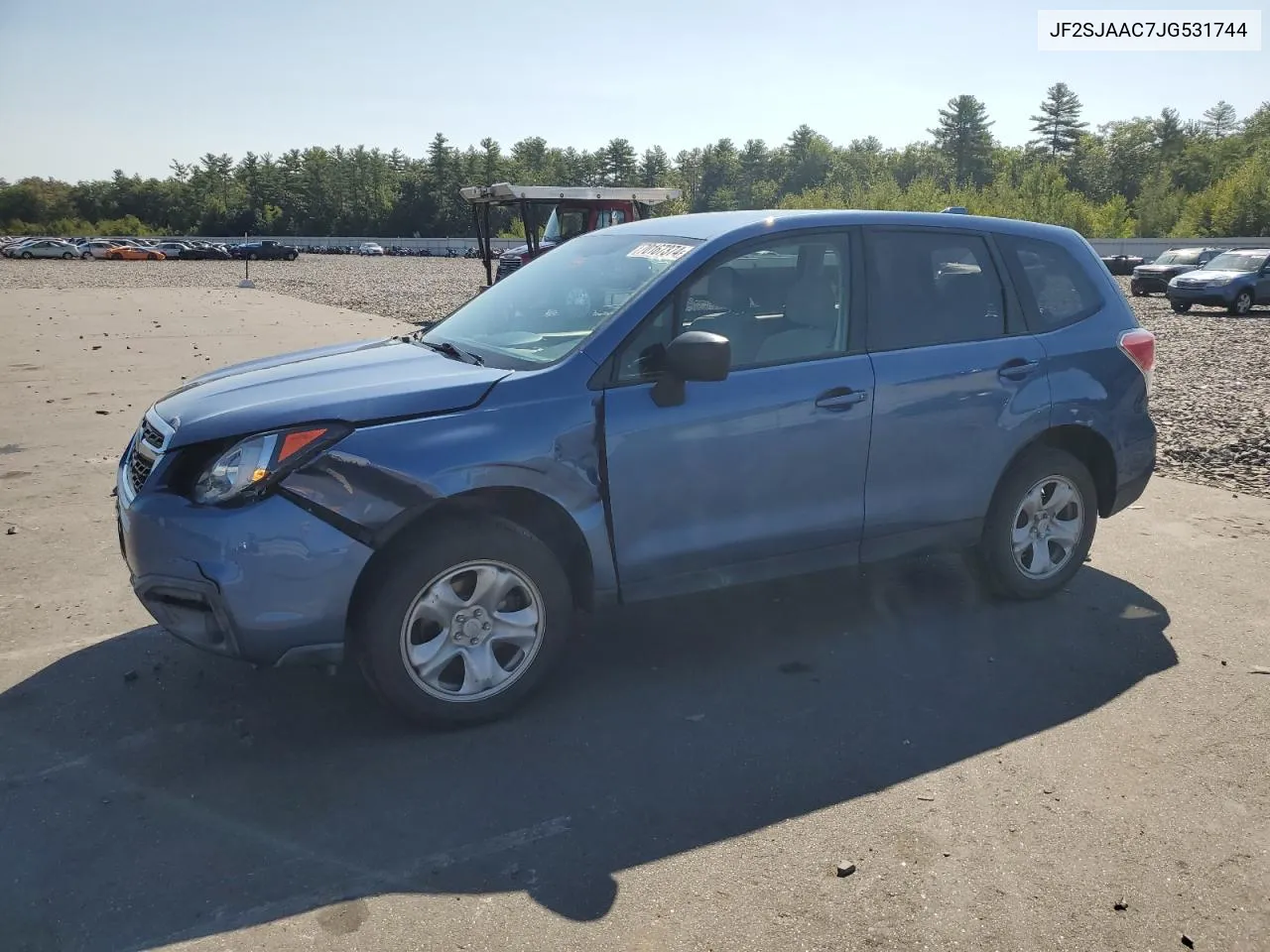 2018 Subaru Forester 2.5I VIN: JF2SJAAC7JG531744 Lot: 70167374