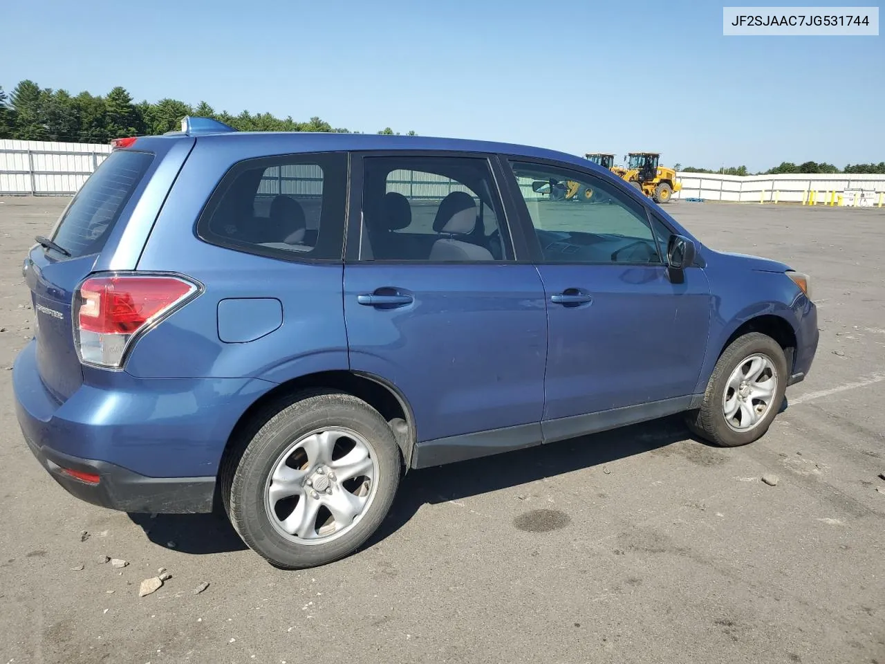 2018 Subaru Forester 2.5I VIN: JF2SJAAC7JG531744 Lot: 70167374