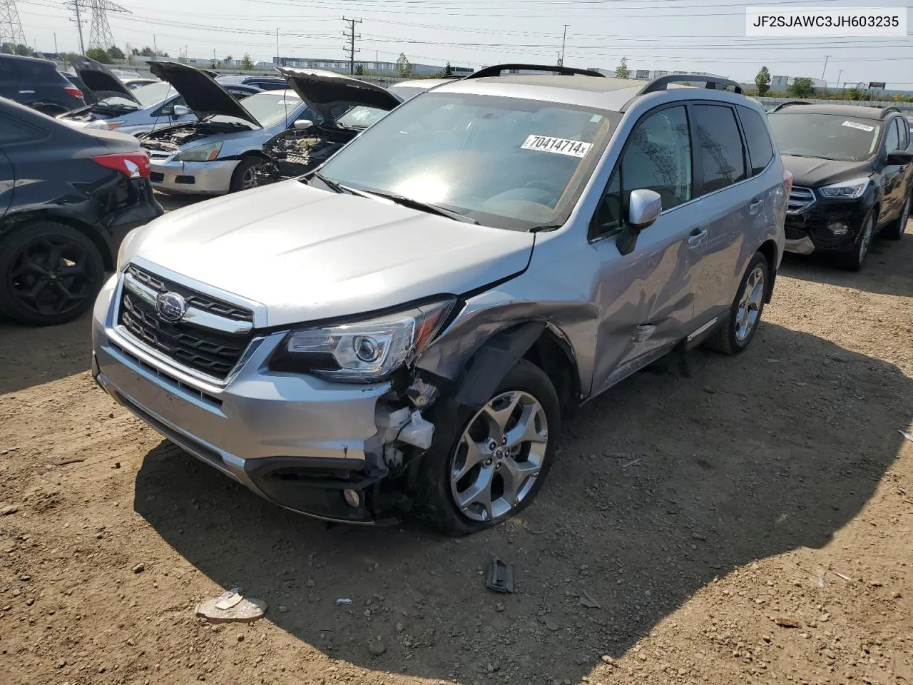 2018 Subaru Forester 2.5I Touring VIN: JF2SJAWC3JH603235 Lot: 70414714