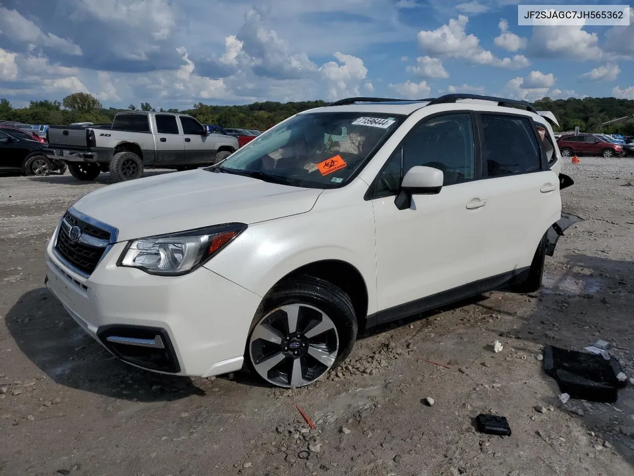 2018 Subaru Forester 2.5I Premium VIN: JF2SJAGC7JH565362 Lot: 71596444