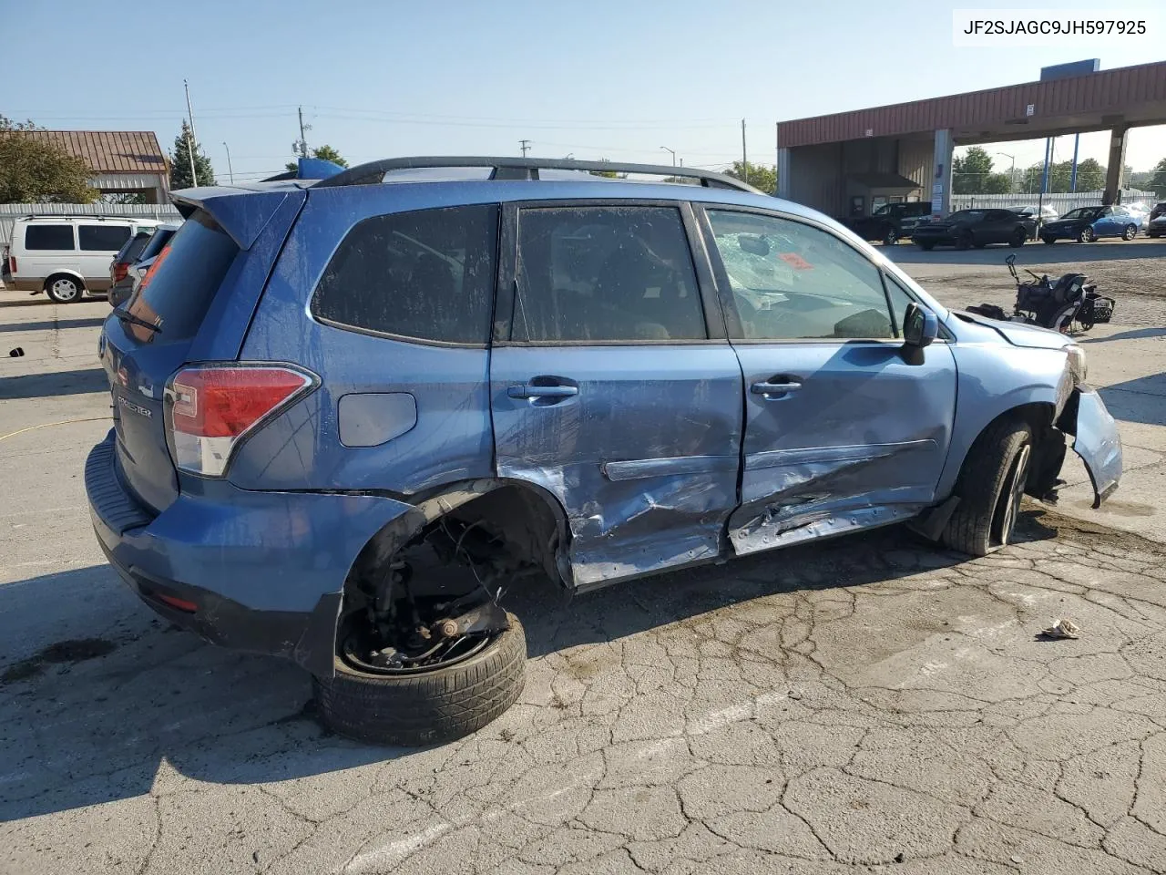 2018 Subaru Forester 2.5I Premium VIN: JF2SJAGC9JH597925 Lot: 71597824