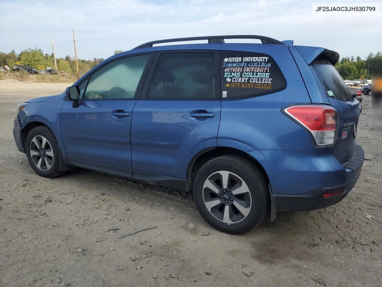 2018 Subaru Forester 2.5I Premium VIN: JF2SJAGC3JH530799 Lot: 71786604