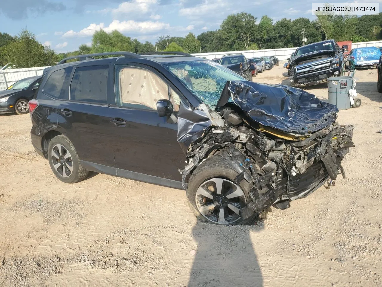 2018 Subaru Forester 2.5I Premium VIN: JF2SJAGC7JH473474 Lot: 72070254