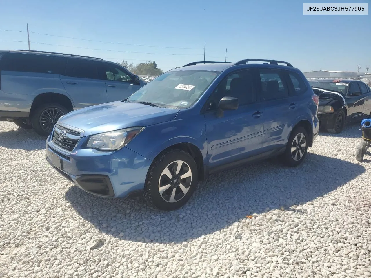 2018 Subaru Forester 2.5I VIN: JF2SJABC3JH577905 Lot: 72234654