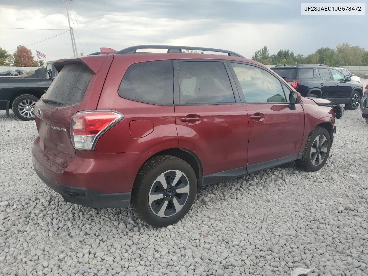 2018 Subaru Forester 2.5I Premium VIN: JF2SJAEC1JG578472 Lot: 72393624