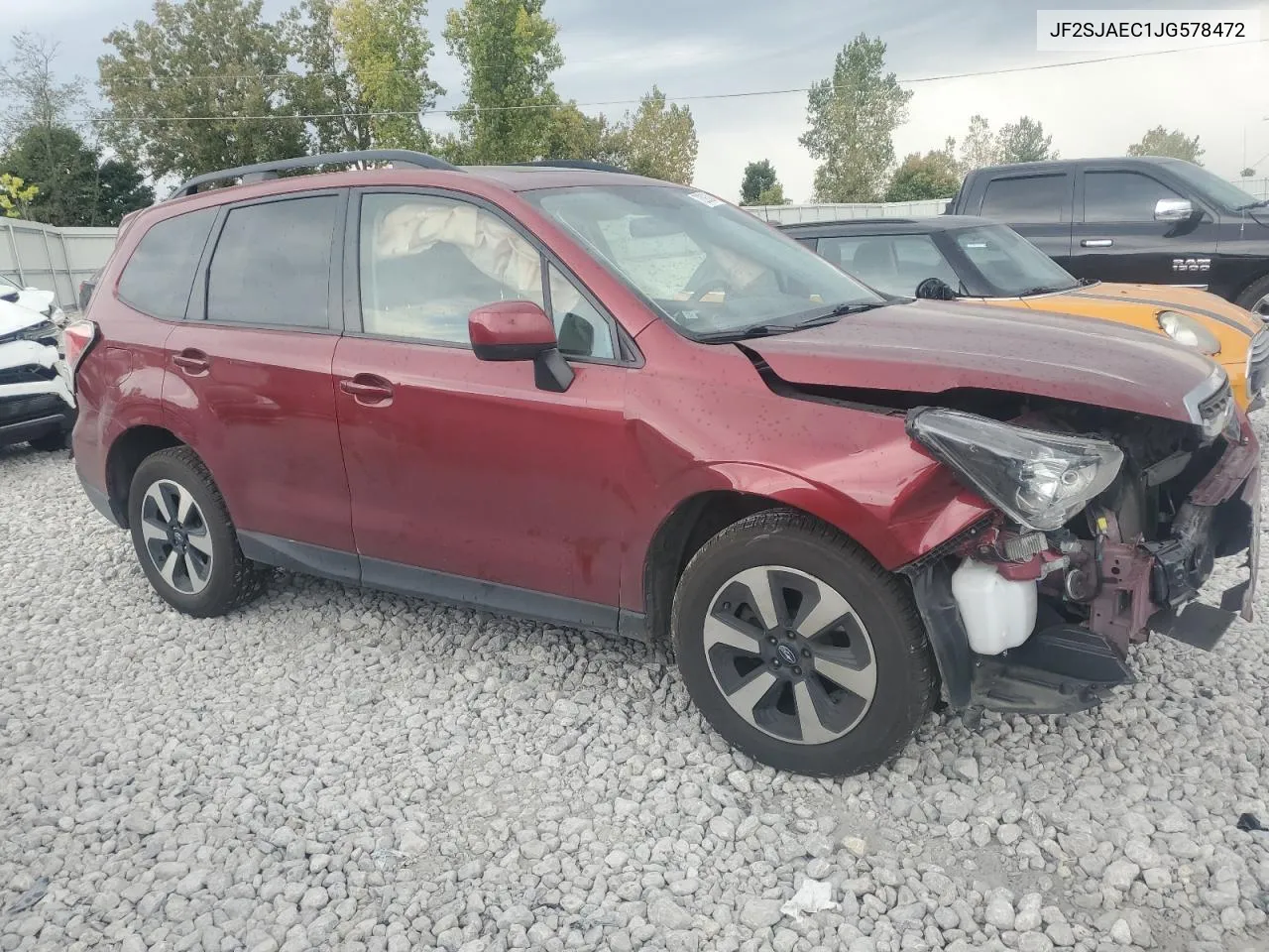 2018 Subaru Forester 2.5I Premium VIN: JF2SJAEC1JG578472 Lot: 72393624