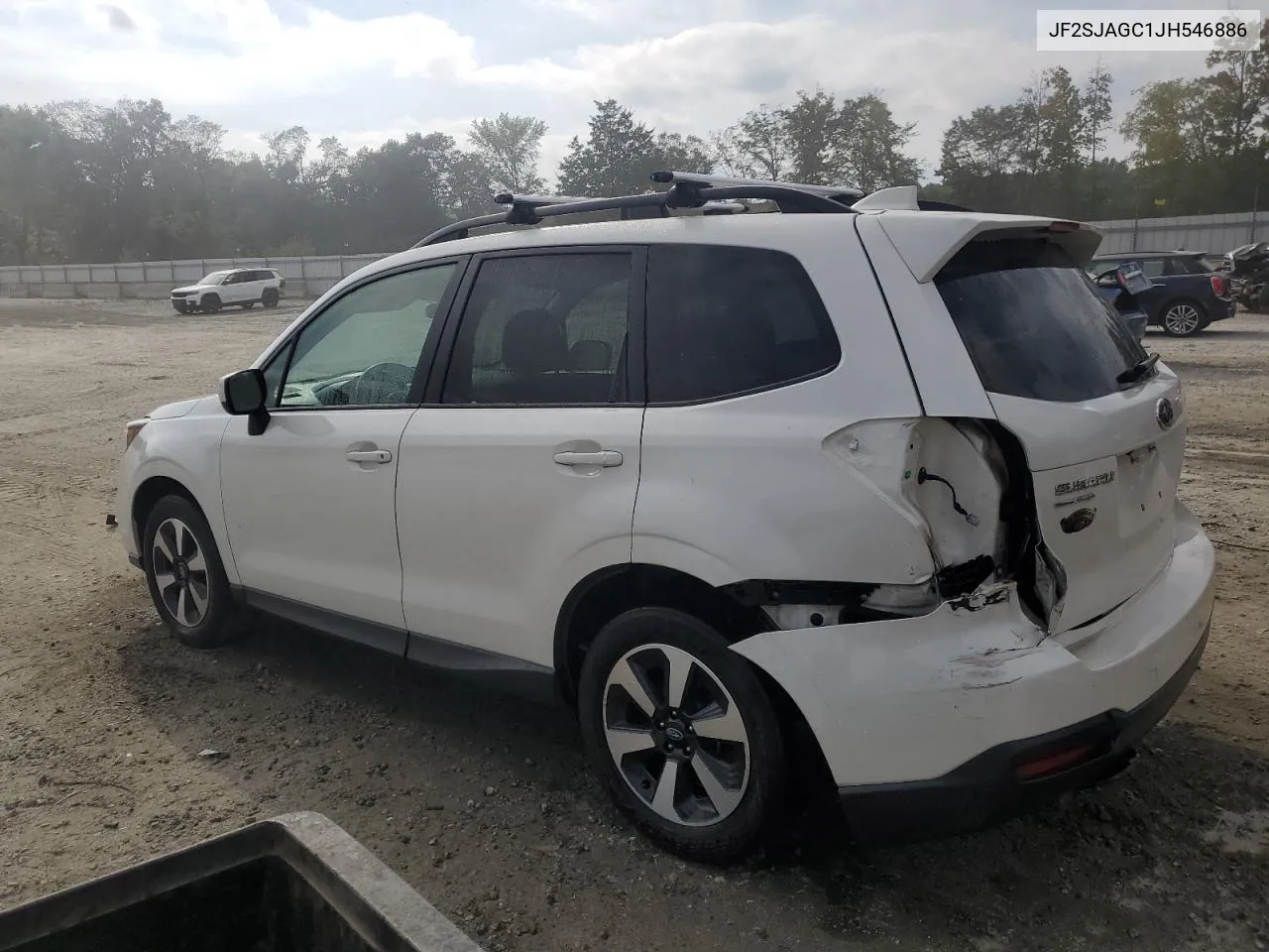 2018 Subaru Forester Premium VIN: JF2SJAGC1JH546886 Lot: 72510194