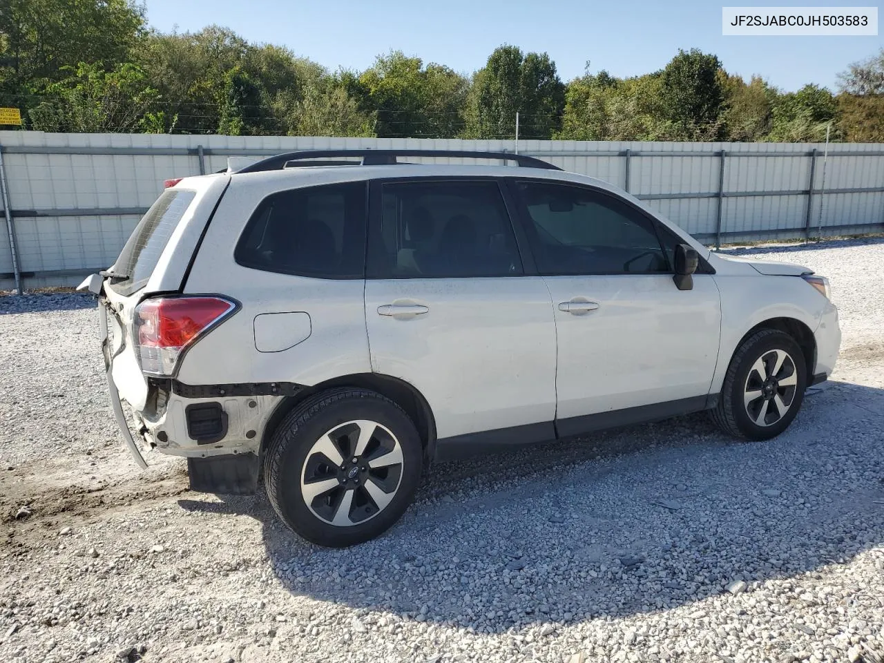 2018 Subaru Forester 2.5I VIN: JF2SJABC0JH503583 Lot: 72998654