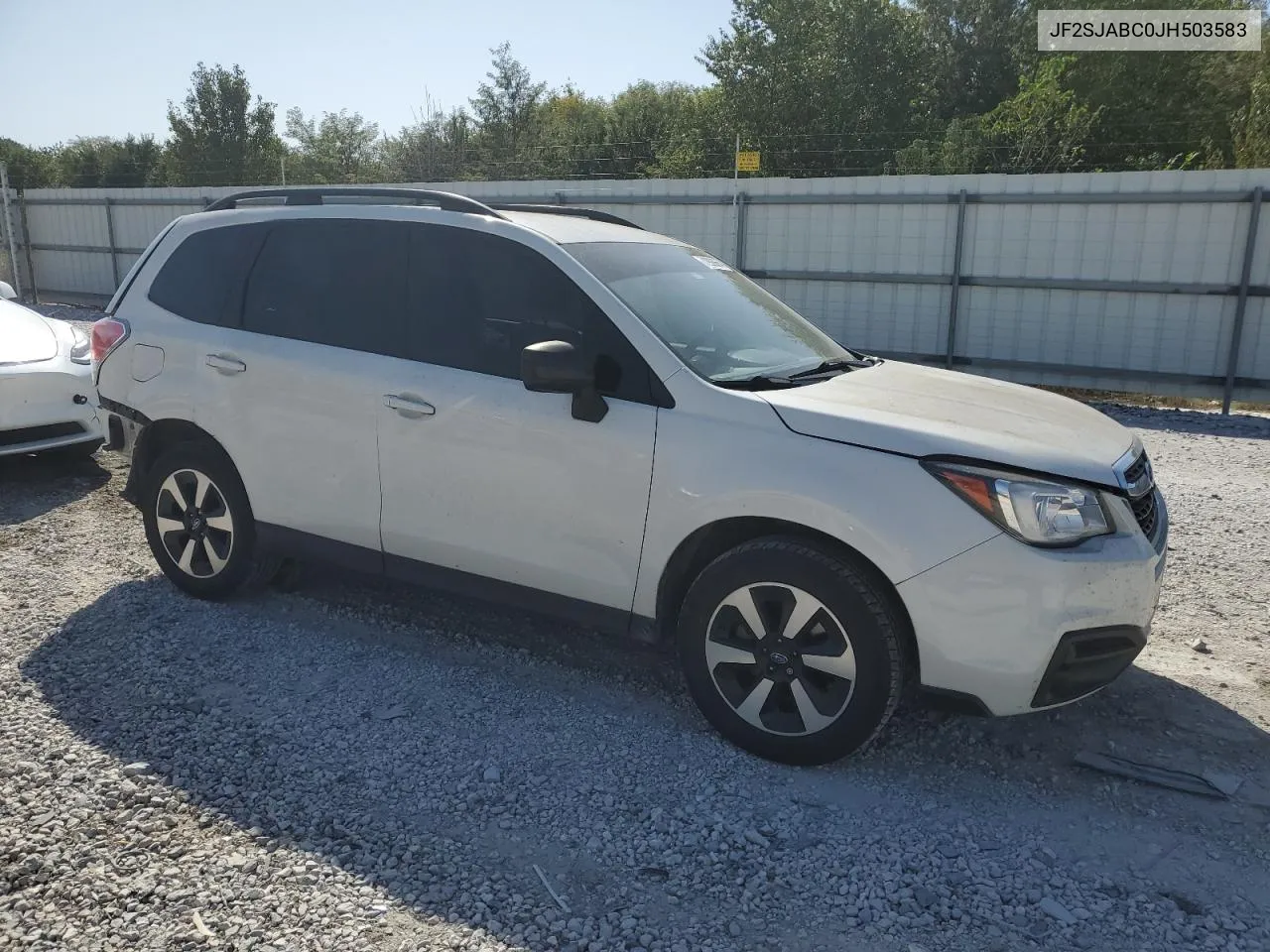 2018 Subaru Forester 2.5I VIN: JF2SJABC0JH503583 Lot: 72998654