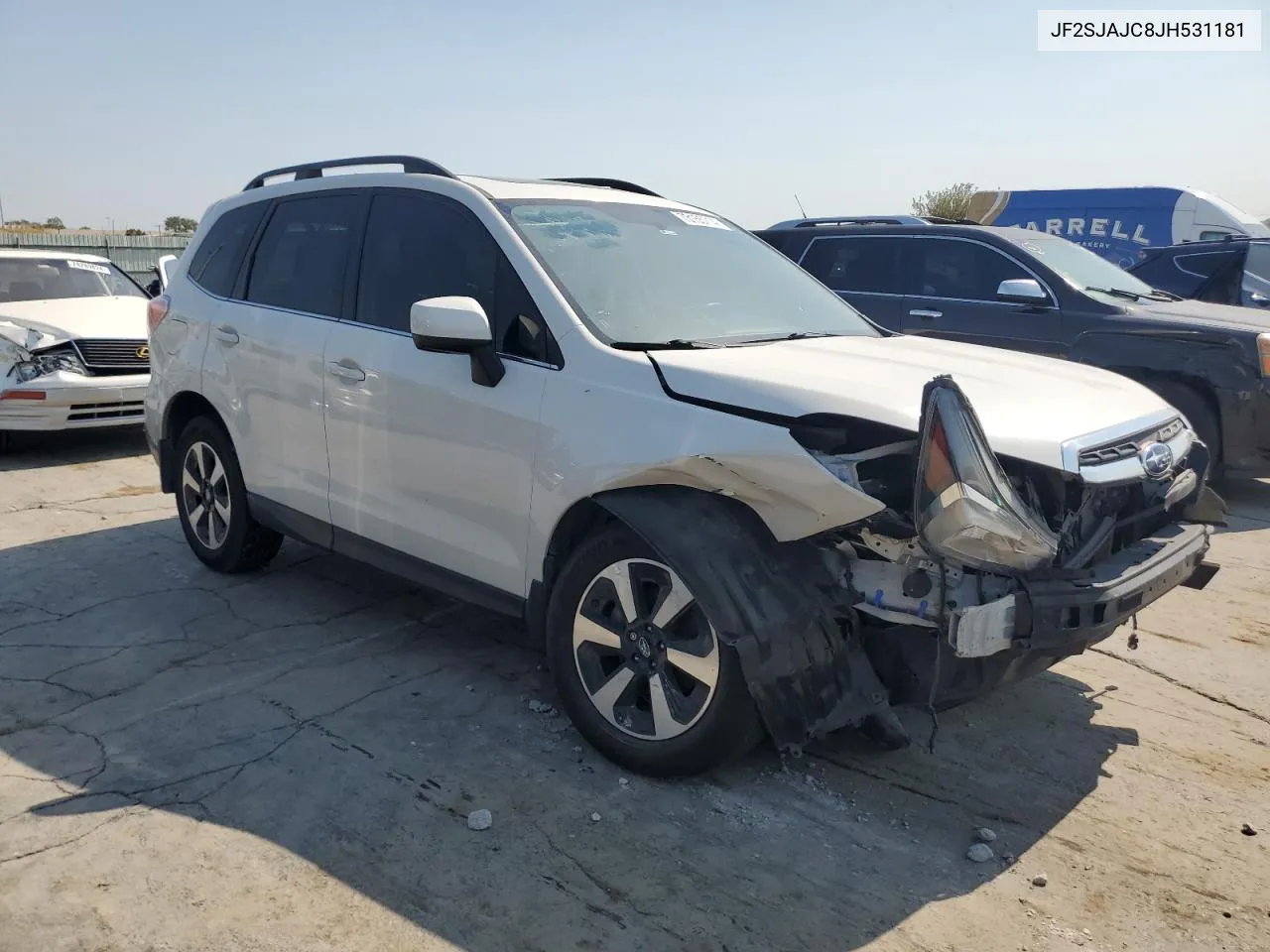 2018 Subaru Forester 2.5I Limited VIN: JF2SJAJC8JH531181 Lot: 73155714