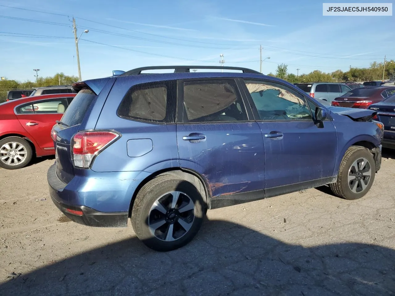 2018 Subaru Forester 2.5I Premium VIN: JF2SJAEC5JH540950 Lot: 73581324