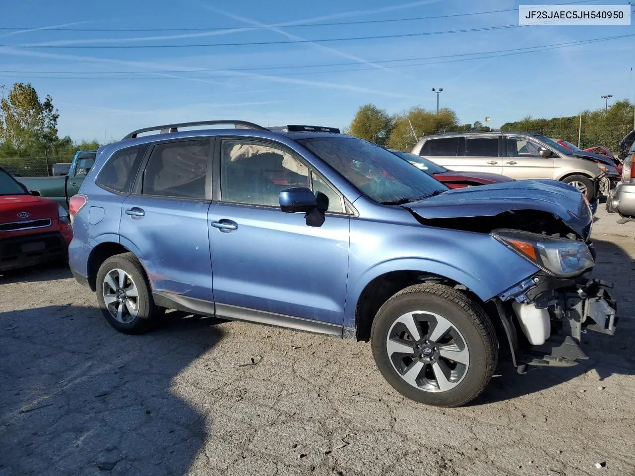 2018 Subaru Forester 2.5I Premium VIN: JF2SJAEC5JH540950 Lot: 73581324