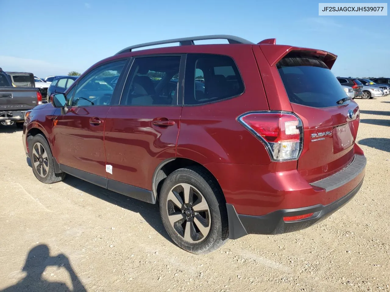 2018 Subaru Forester 2.5I Premium VIN: JF2SJAGCXJH539077 Lot: 74270124