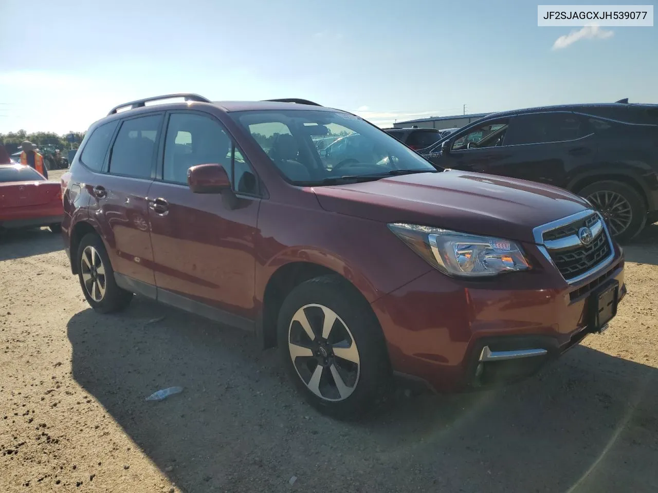 2018 Subaru Forester 2.5I Premium VIN: JF2SJAGCXJH539077 Lot: 74270124