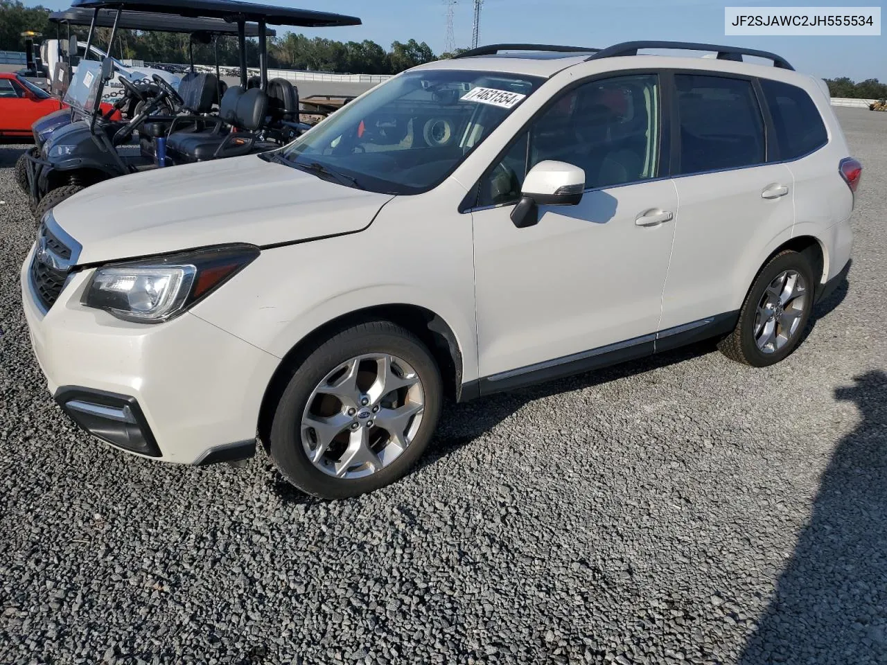 2018 Subaru Forester 2.5I Touring VIN: JF2SJAWC2JH555534 Lot: 74631554