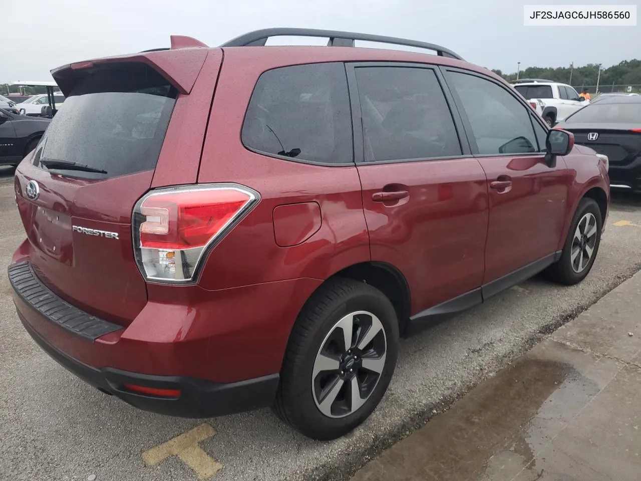 2018 Subaru Forester 2.5I Premium VIN: JF2SJAGC6JH586560 Lot: 74787294