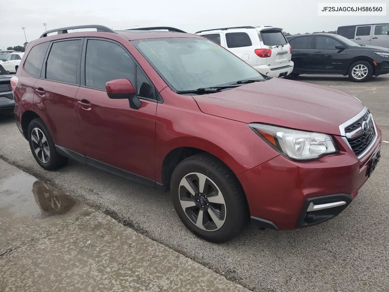 2018 Subaru Forester 2.5I Premium VIN: JF2SJAGC6JH586560 Lot: 74787294