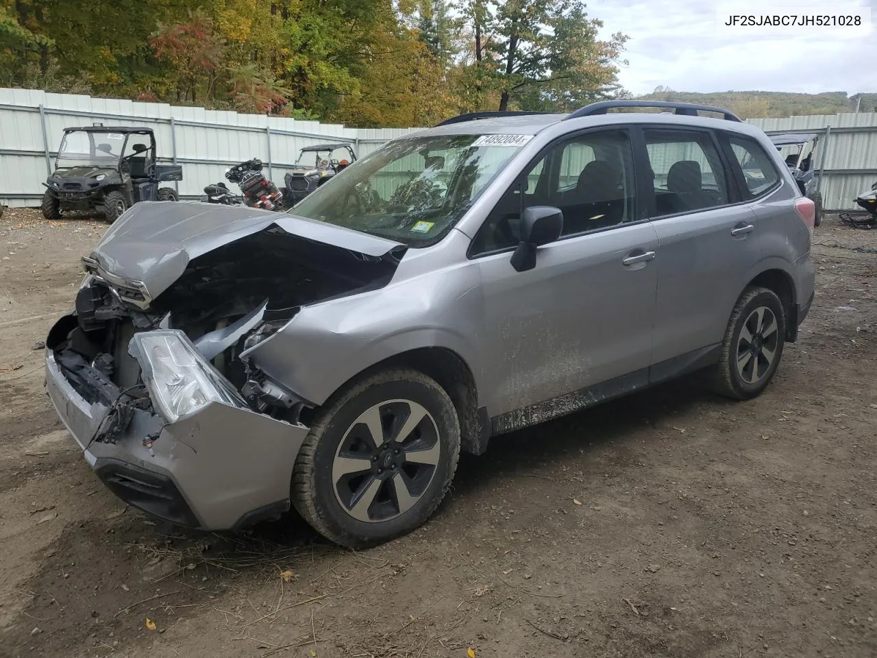 2018 Subaru Forester 2.5I VIN: JF2SJABC7JH521028 Lot: 74892084