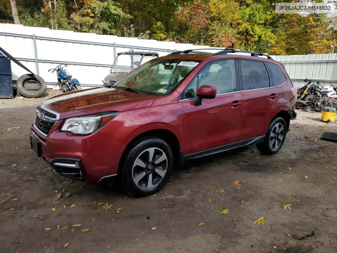 2018 Subaru Forester 2.5I Limited VIN: JF2SJAJC7JH516932 Lot: 74931544