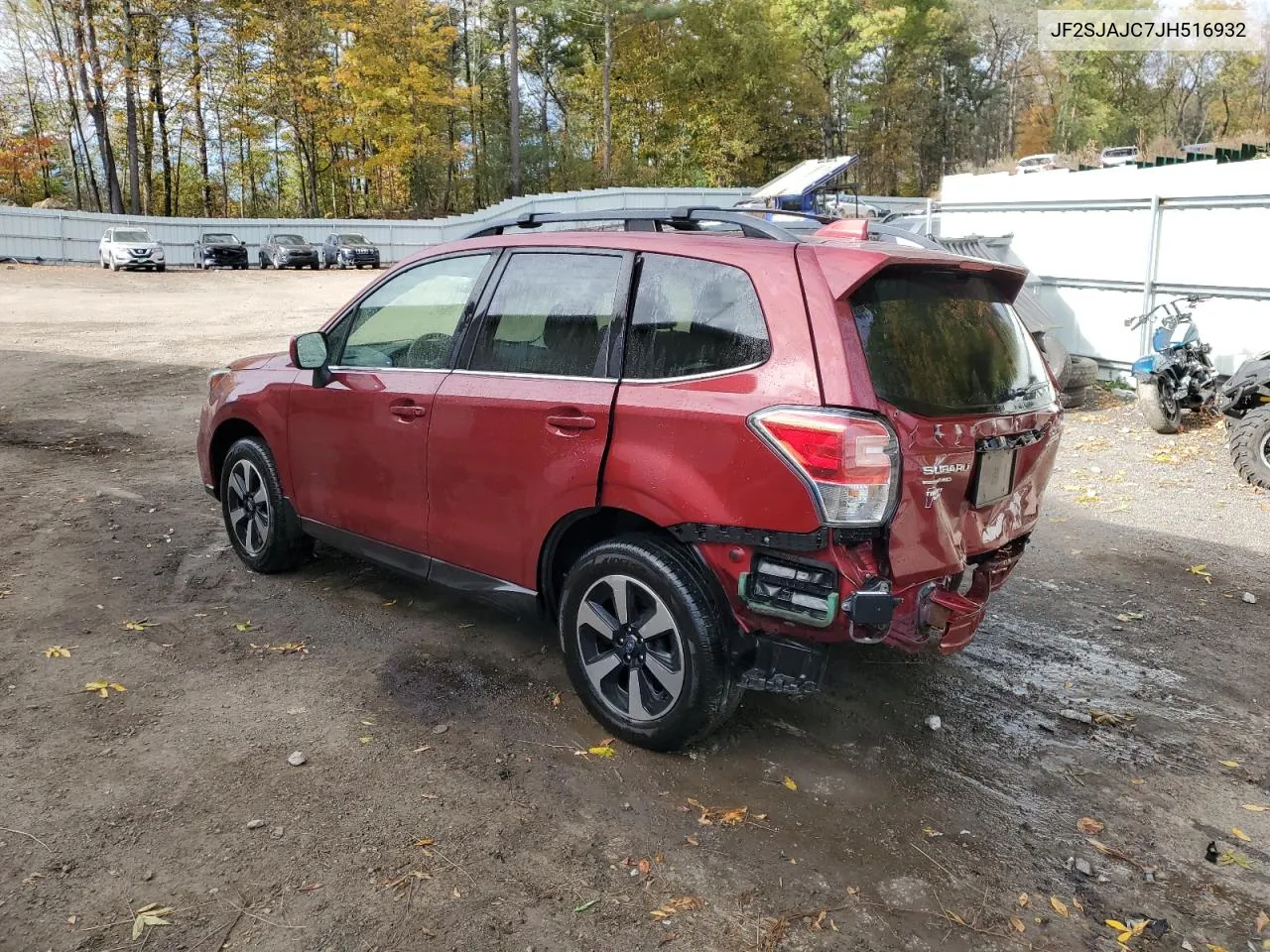 2018 Subaru Forester 2.5I Limited VIN: JF2SJAJC7JH516932 Lot: 74931544