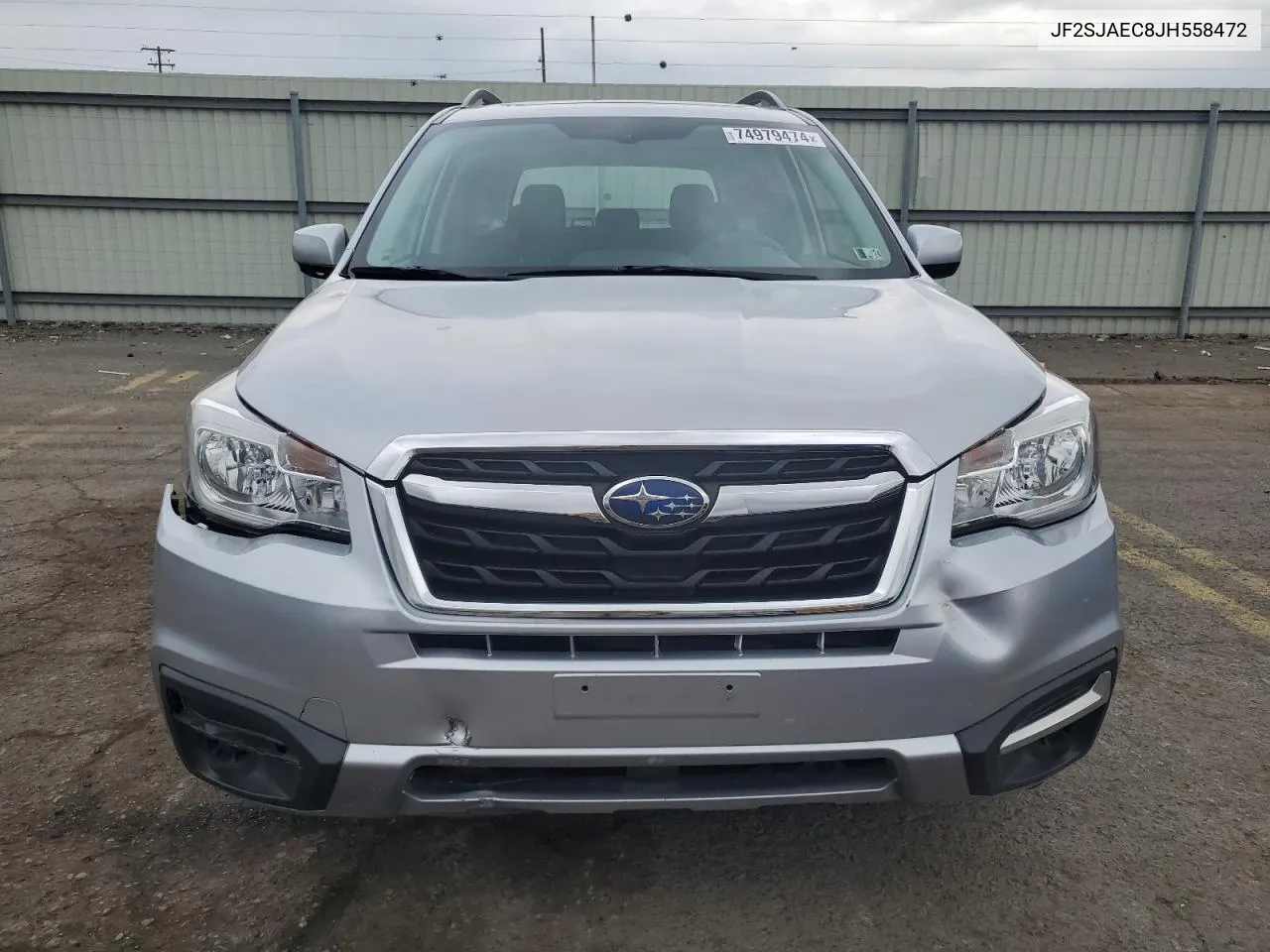 2018 Subaru Forester 2.5I Premium VIN: JF2SJAEC8JH558472 Lot: 74979474