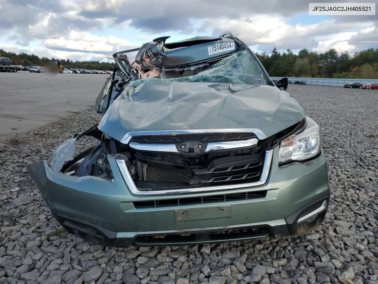 2018 Subaru Forester 2.5I Premium VIN: JF2SJAGC2JH405521 Lot: 75140454