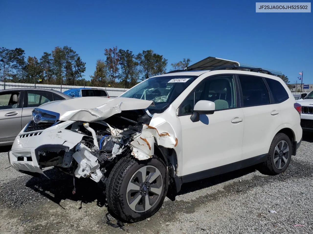 2018 Subaru Forester 2.5I Premium VIN: JF2SJAGC6JH525502 Lot: 75516274