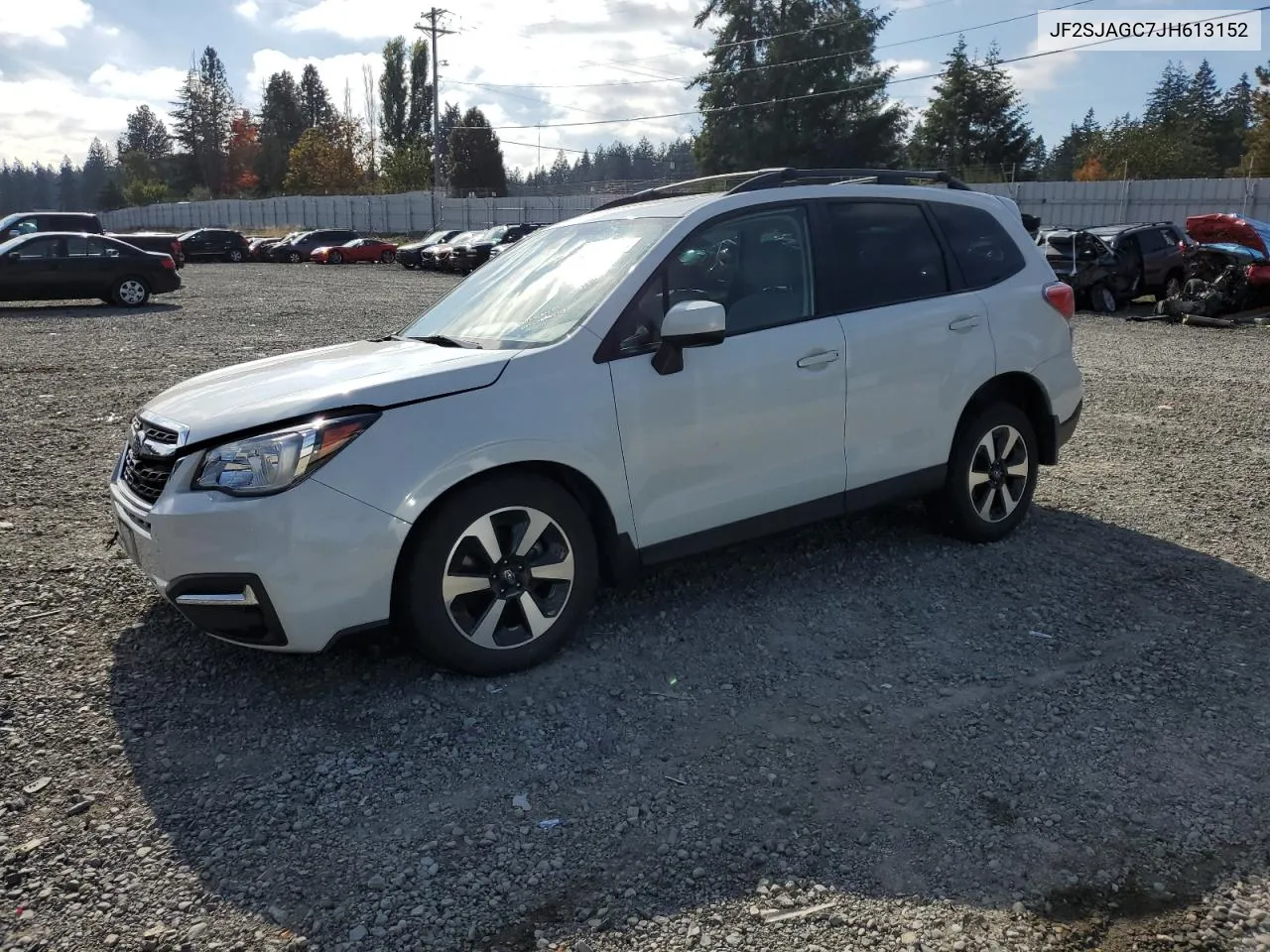 2018 Subaru Forester 2.5I Premium VIN: JF2SJAGC7JH613152 Lot: 75567294