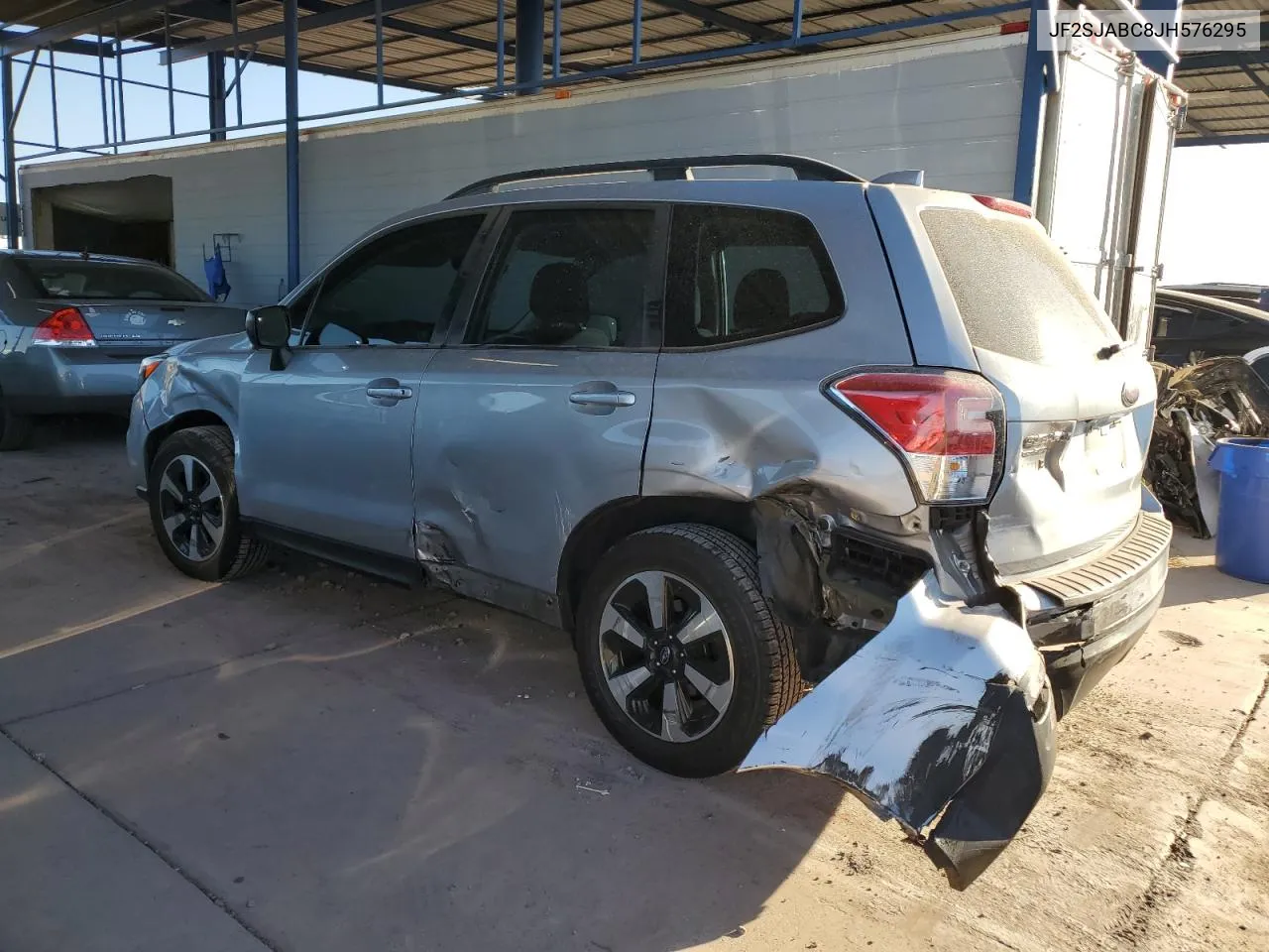 2018 Subaru Forester 2.5I VIN: JF2SJABC8JH576295 Lot: 76085534