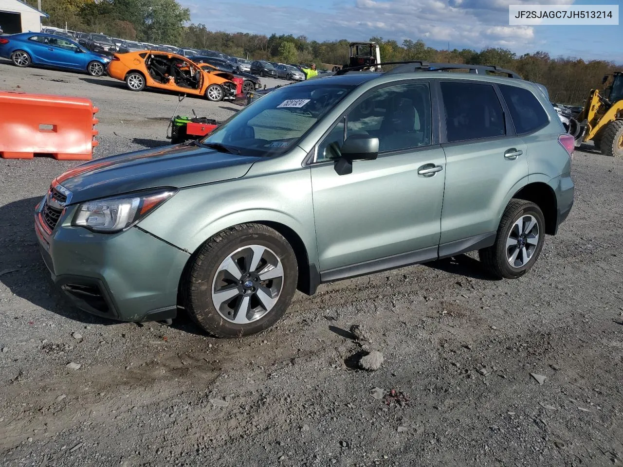 2018 Subaru Forester 2.5I Premium VIN: JF2SJAGC7JH513214 Lot: 76281824