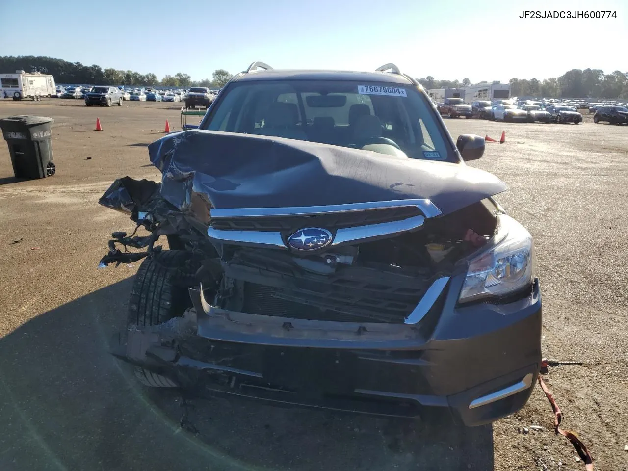 2018 Subaru Forester 2.5I Premium VIN: JF2SJADC3JH600774 Lot: 76679604