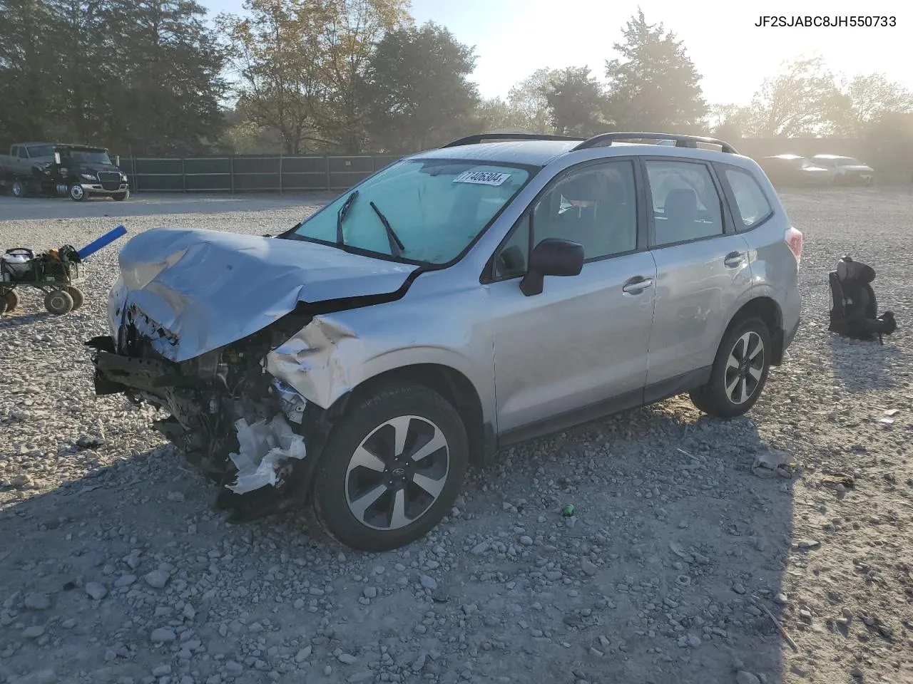 2018 Subaru Forester 2.5I VIN: JF2SJABC8JH550733 Lot: 77406304