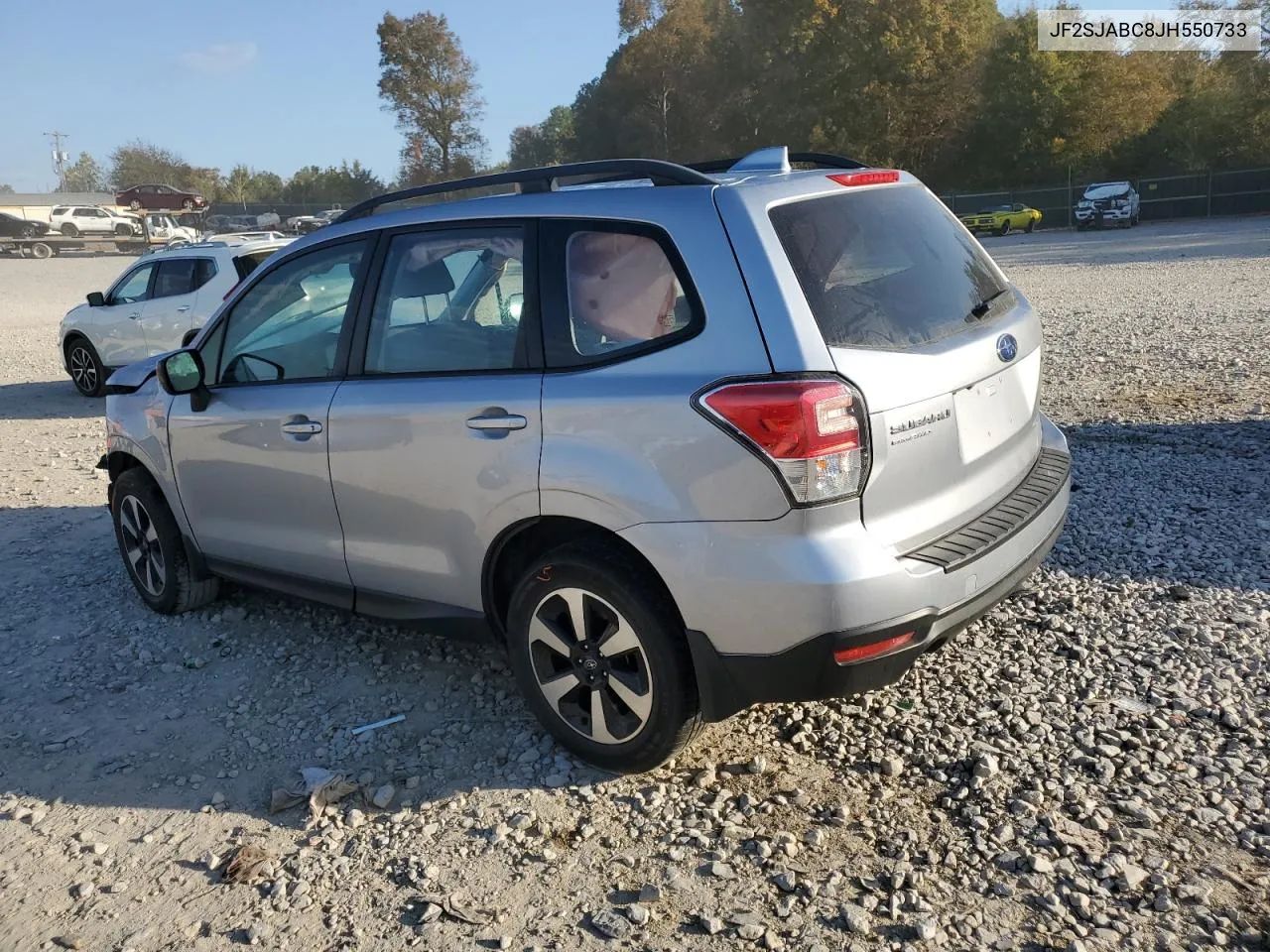 2018 Subaru Forester 2.5I VIN: JF2SJABC8JH550733 Lot: 77406304