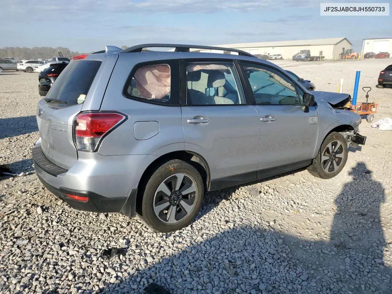 2018 Subaru Forester 2.5I VIN: JF2SJABC8JH550733 Lot: 77406304