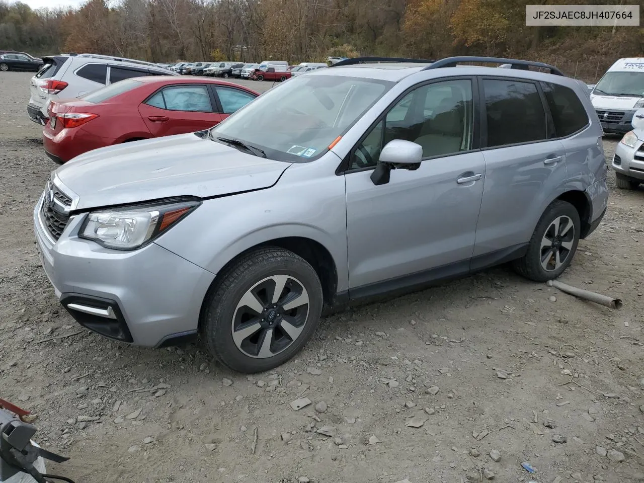 2018 Subaru Forester 2.5I Premium VIN: JF2SJAEC8JH407664 Lot: 77607774