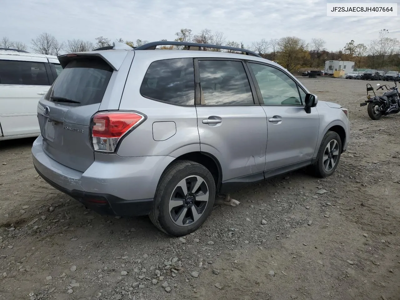 2018 Subaru Forester 2.5I Premium VIN: JF2SJAEC8JH407664 Lot: 77607774