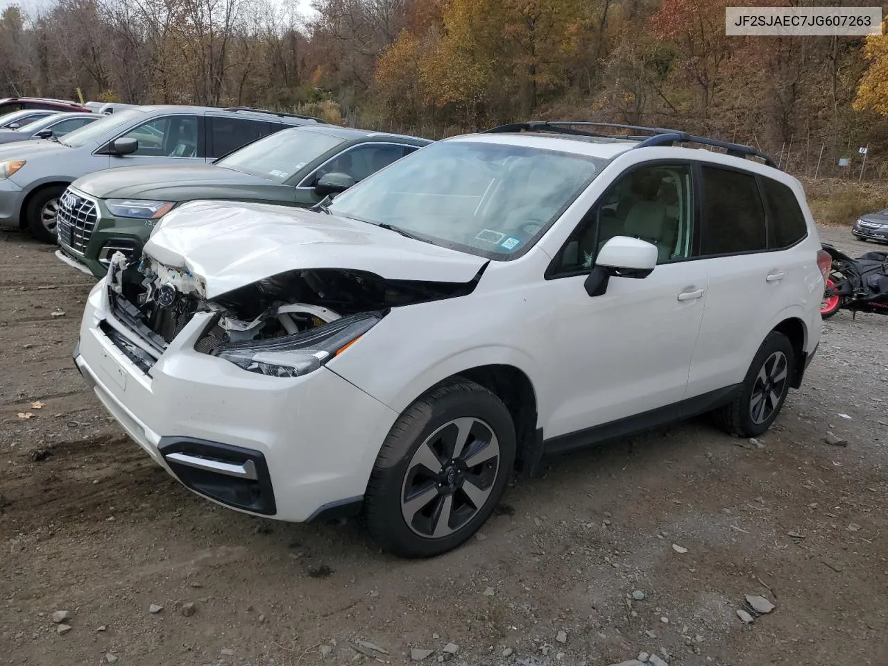 2018 Subaru Forester 2.5I Premium VIN: JF2SJAEC7JG607263 Lot: 77996384