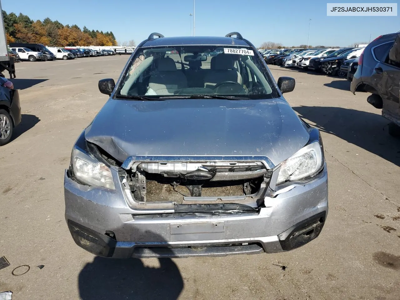 2018 Subaru Forester 2.5I VIN: JF2SJABCXJH530371 Lot: 78827704