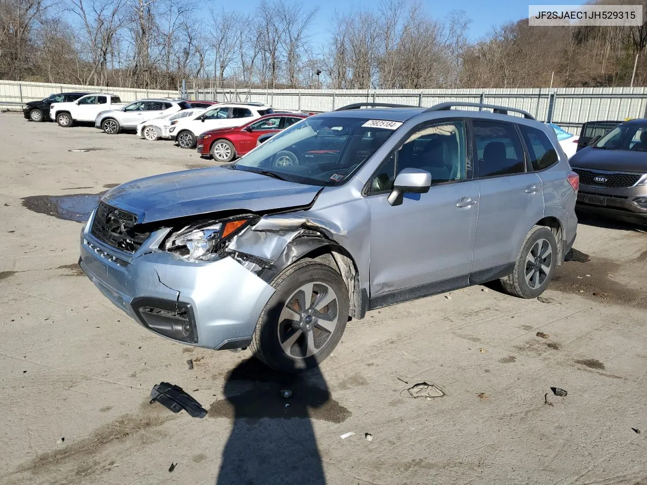 2018 Subaru Forester 2.5I Premium VIN: JF2SJAEC1JH529315 Lot: 79825184