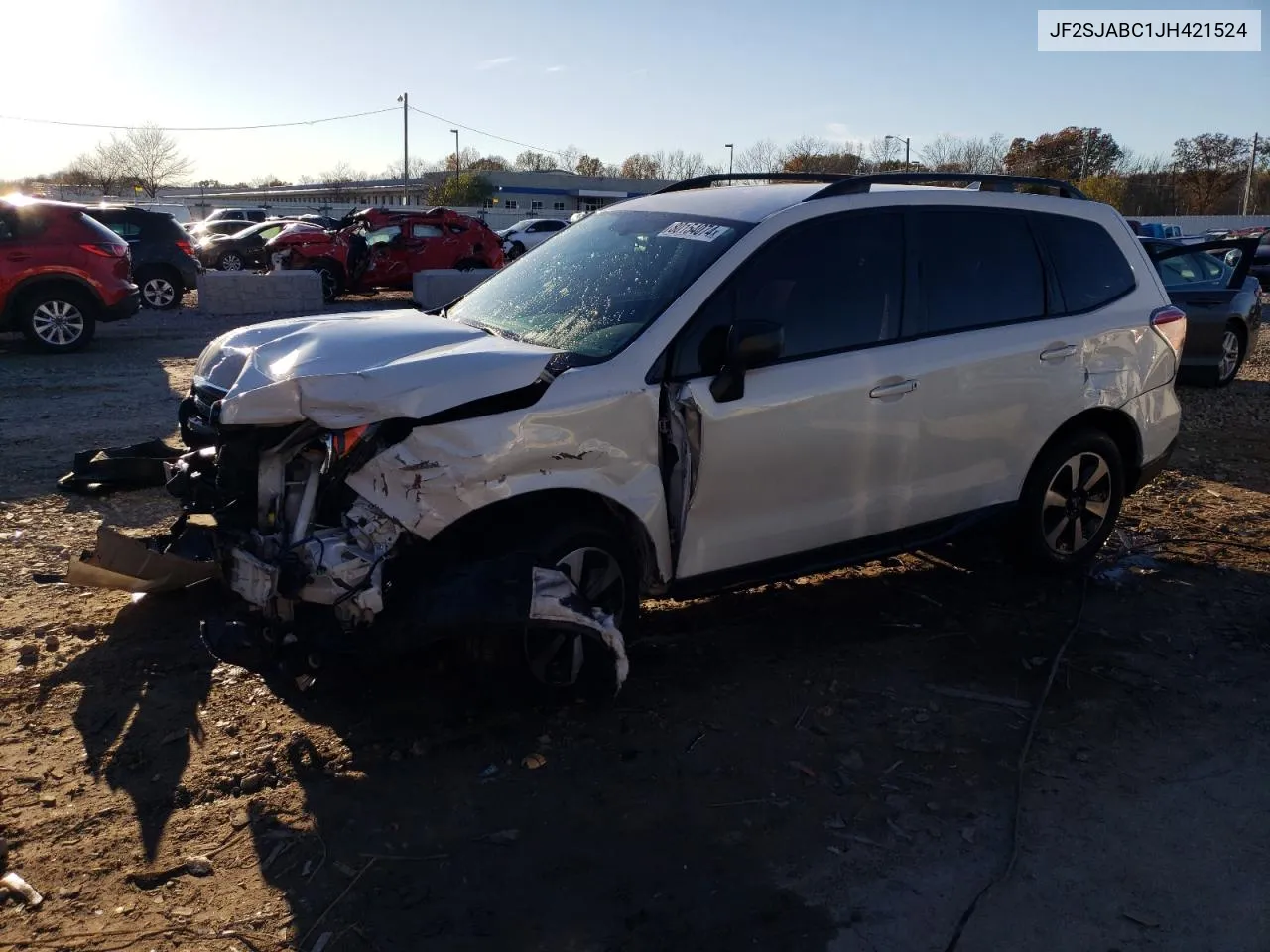 2018 Subaru Forester 2.5I VIN: JF2SJABC1JH421524 Lot: 80154074