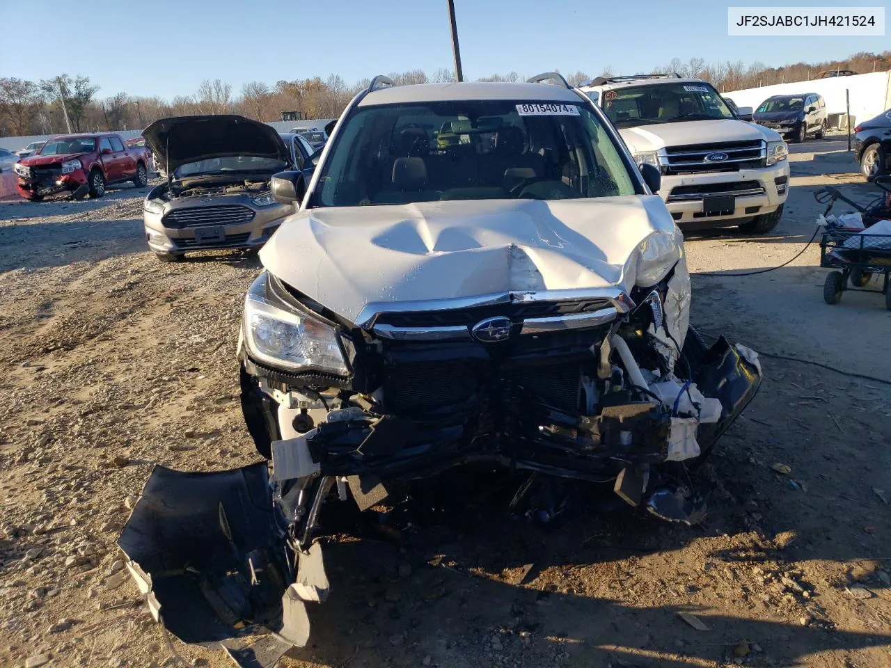 2018 Subaru Forester 2.5I VIN: JF2SJABC1JH421524 Lot: 80154074