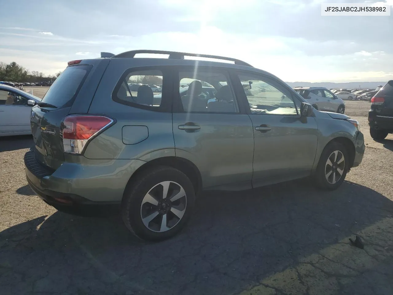 2018 Subaru Forester 2.5I VIN: JF2SJABC2JH538982 Lot: 81062044