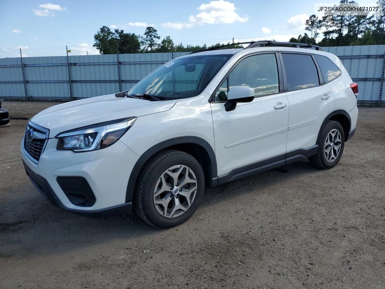 2019 Subaru Forester Premium VIN: JF2SKAGC0KH471077 Lot: 59334184