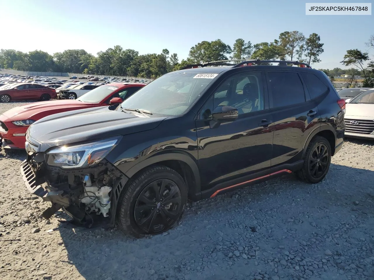 2019 Subaru Forester Sport VIN: JF2SKAPC5KH467848 Lot: 60615124