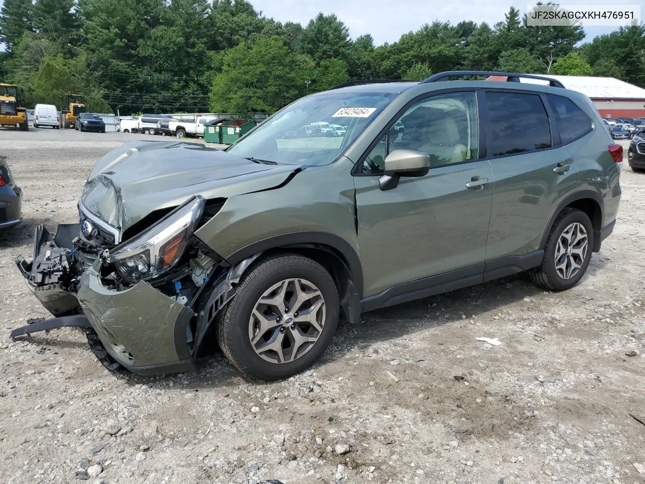 2019 Subaru Forester Premium VIN: JF2SKAGCXKH476951 Lot: 63429464