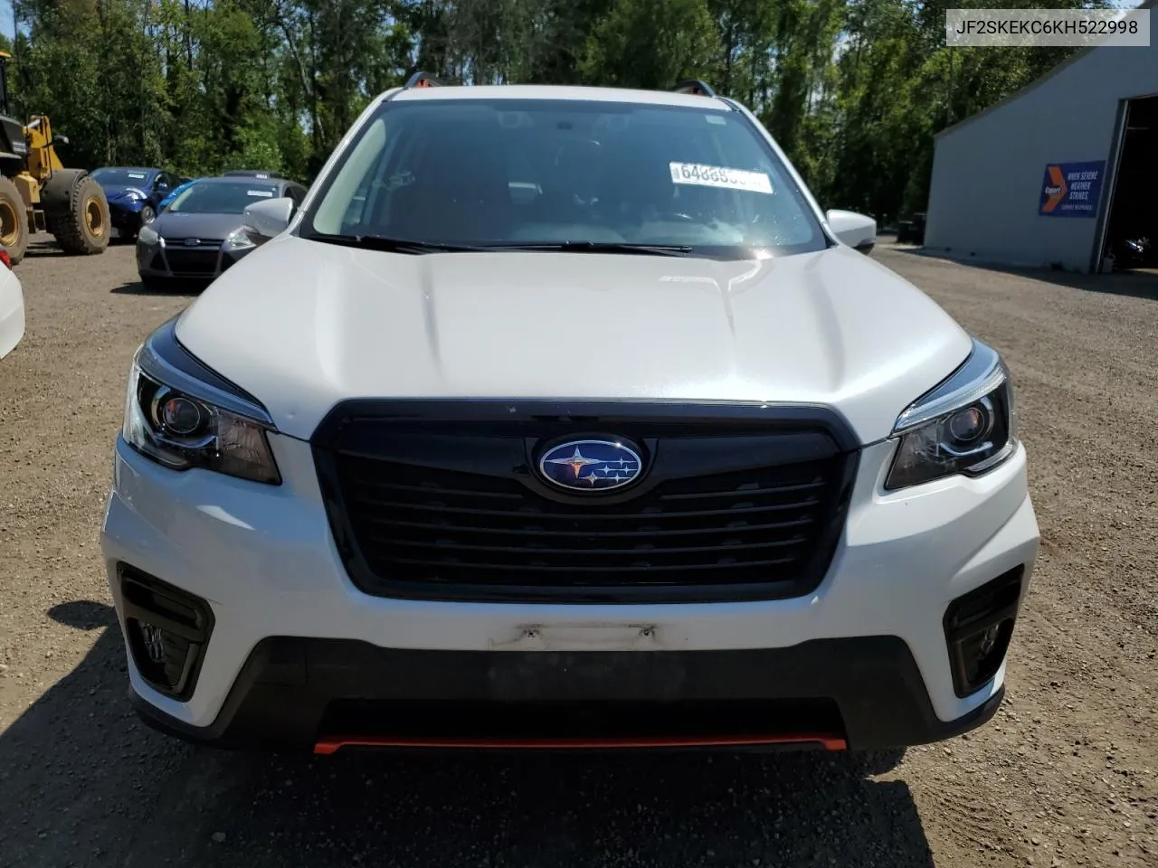 2019 Subaru Forester Sport VIN: JF2SKEKC6KH522998 Lot: 64888804