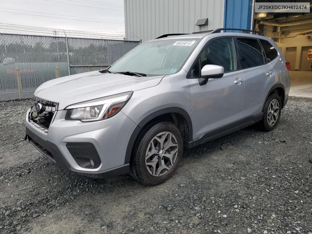 2019 Subaru Forester Premium VIN: JF2SKEDC7KH412474 Lot: 66059814