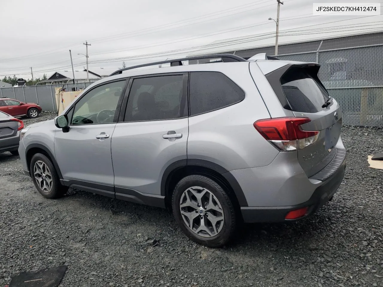 2019 Subaru Forester Premium VIN: JF2SKEDC7KH412474 Lot: 66059814