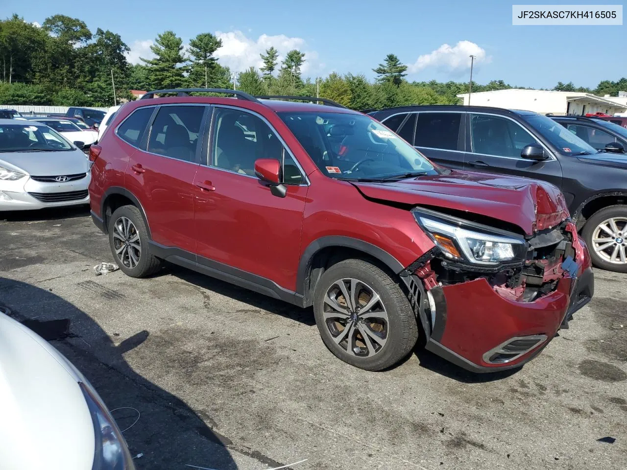 JF2SKASC7KH416505 2019 Subaru Forester Limited