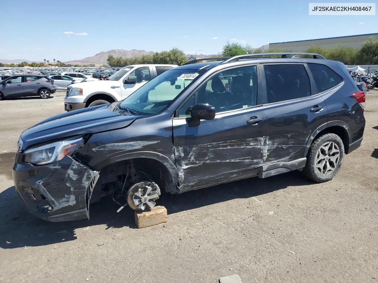 2019 Subaru Forester Premium VIN: JF2SKAEC2KH408467 Lot: 70240614